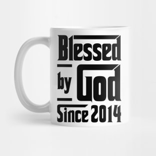 Blessed By God Since 2014 9th Birthday Mug